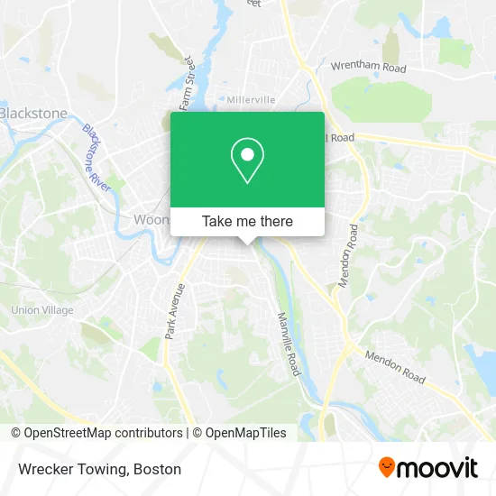 Wrecker Towing map
