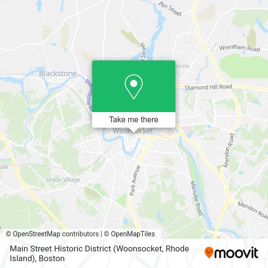 Main Street Historic District (Woonsocket, Rhode Island) map