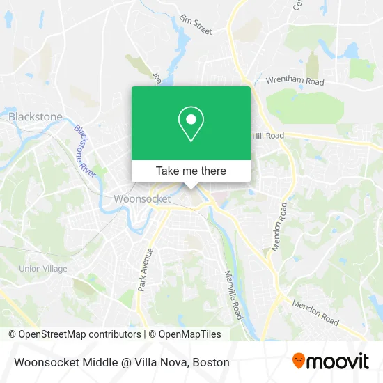 Woonsocket Middle @ Villa Nova map