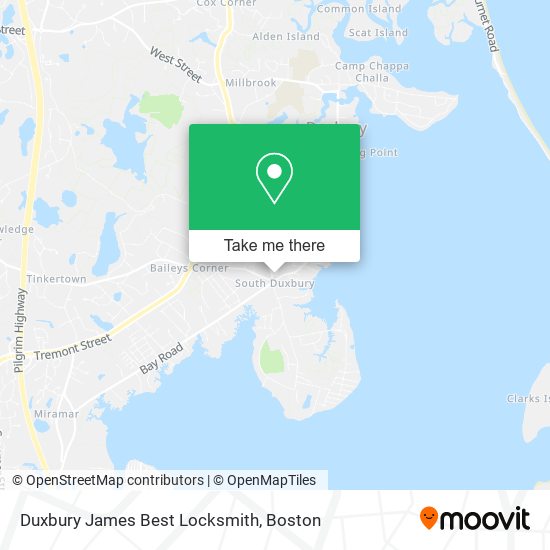 Duxbury James Best Locksmith map
