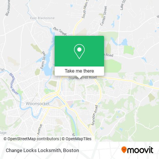 Mapa de Change Locks Locksmith
