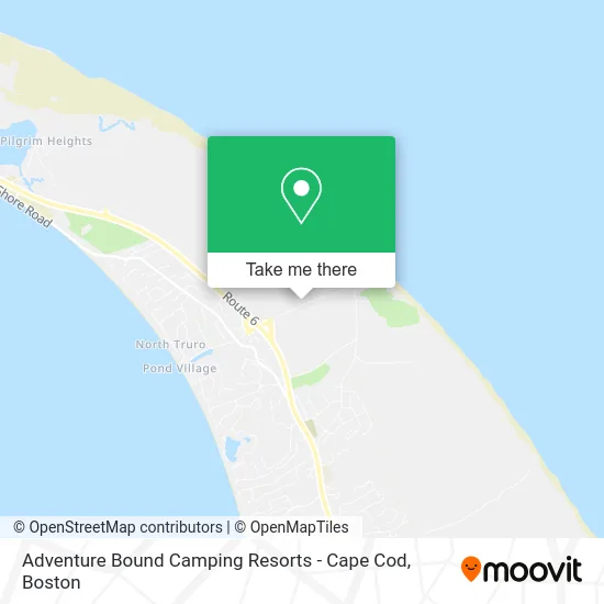 Adventure Bound Camping Resorts - Cape Cod map