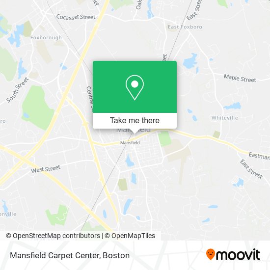Mansfield Carpet Center map