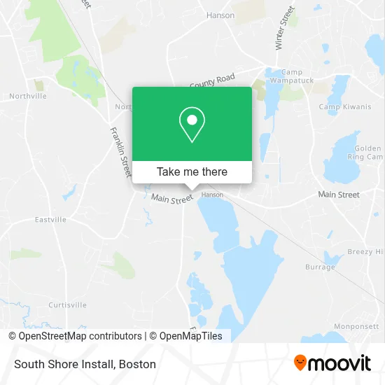 South Shore Install map