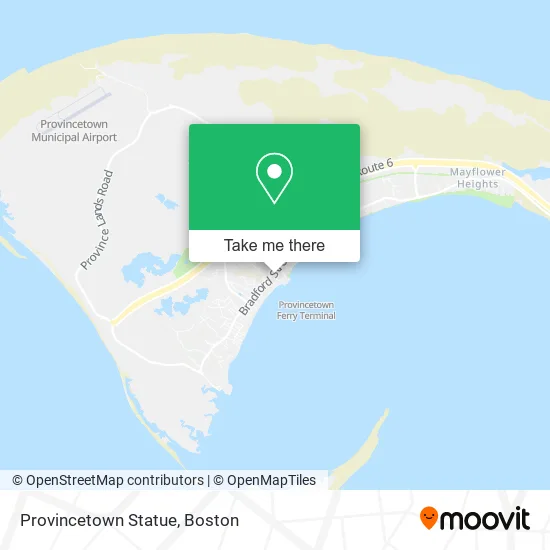 Mapa de Provincetown Statue