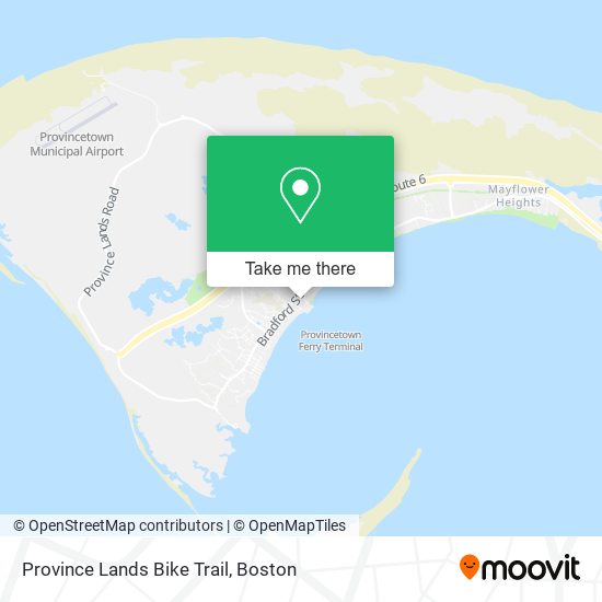 Mapa de Province Lands Bike Trail