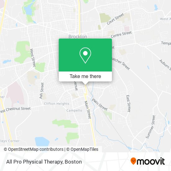 Mapa de All Pro Physical Therapy