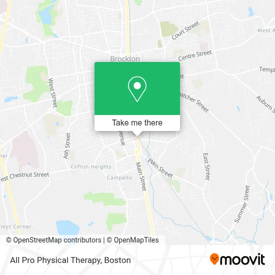 All Pro Physical Therapy map