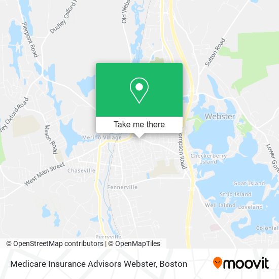 Mapa de Medicare Insurance Advisors Webster