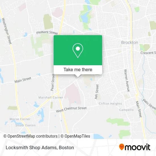 Locksmith Shop Adams map