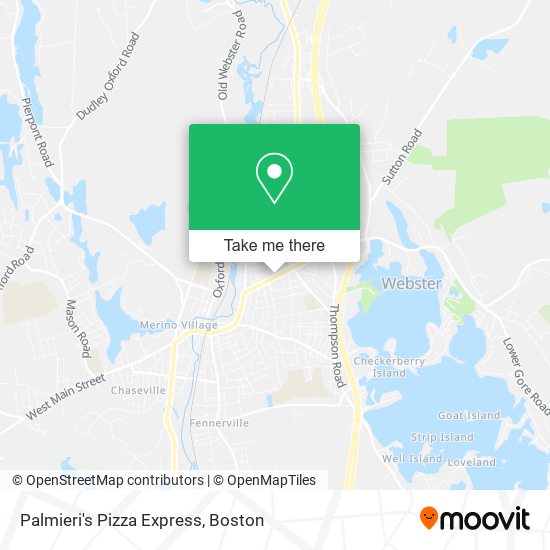 Palmieri's Pizza Express map