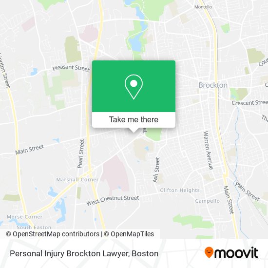 Mapa de Personal Injury Brockton Lawyer