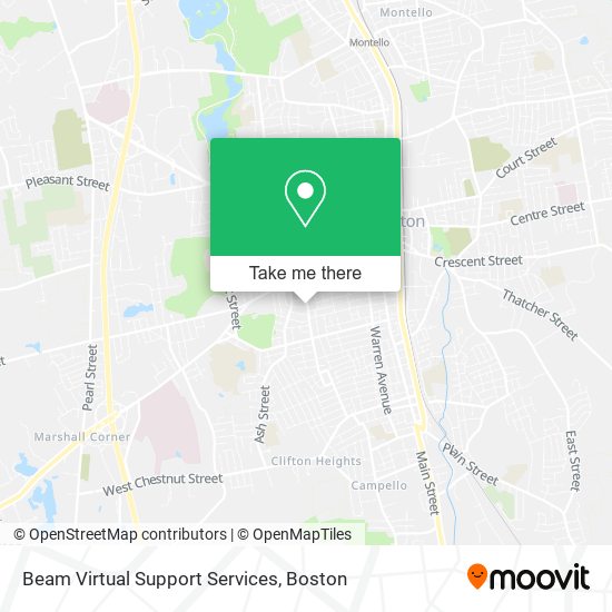 Beam Virtual Support Services map