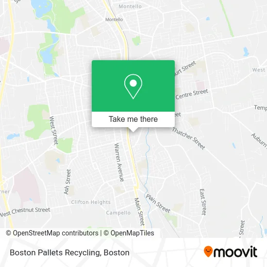 Boston Pallets Recycling map