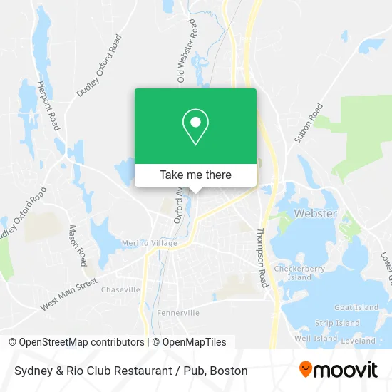 Sydney & Rio Club Restaurant / Pub map