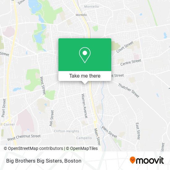 Big Brothers Big Sisters map
