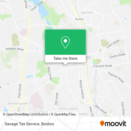 Savage Tax Service map