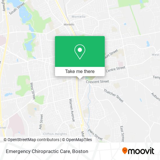 Emergency Chiropractic Care map