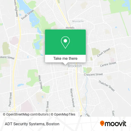 ADT Security Systems map