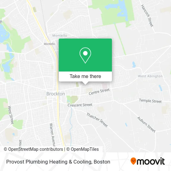 Provost Plumbing Heating & Cooling map