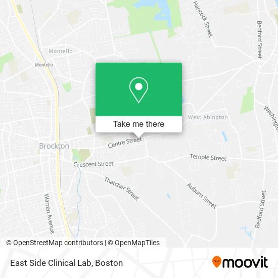 Mapa de East Side Clinical Lab