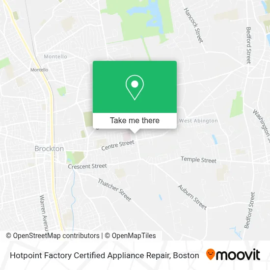 Hotpoint Factory Certified Appliance Repair map