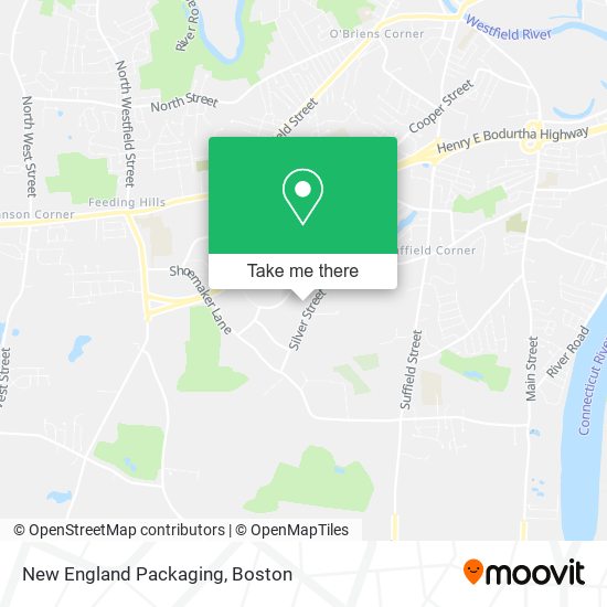 Mapa de New England Packaging