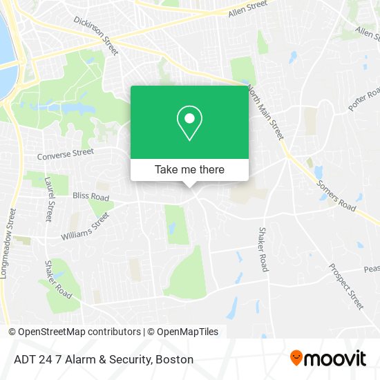 Mapa de ADT 24 7 Alarm & Security