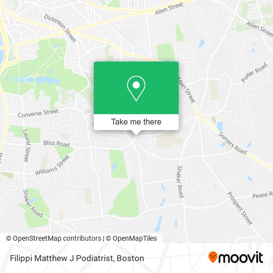 Mapa de Filippi Matthew J Podiatrist