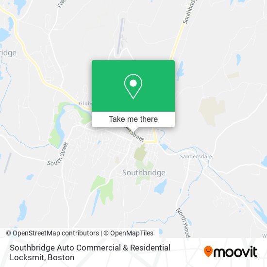 Mapa de Southbridge Auto Commercial & Residential Locksmit