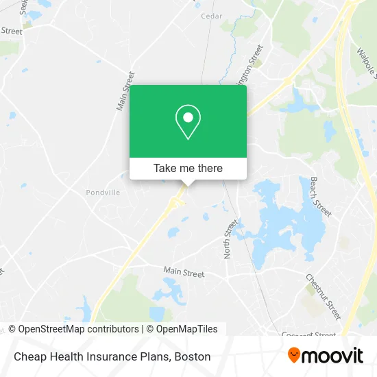 Cheap Health Insurance Plans map