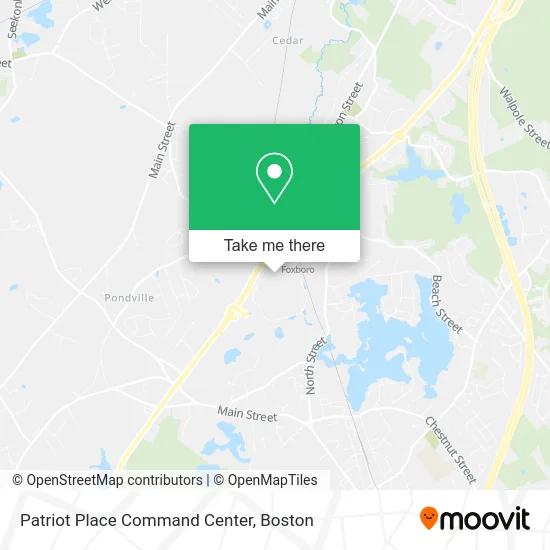 Patriot Place Command Center map