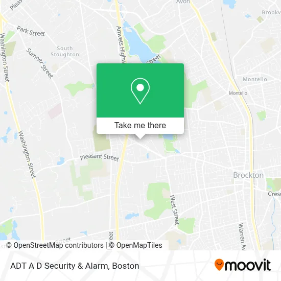 ADT A D Security & Alarm map