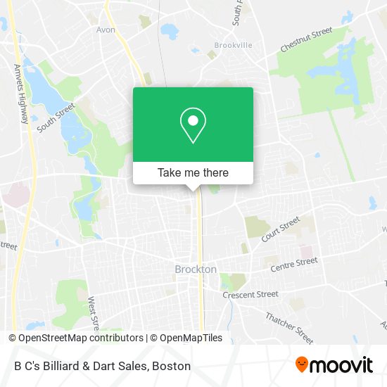 Mapa de B C's Billiard & Dart Sales