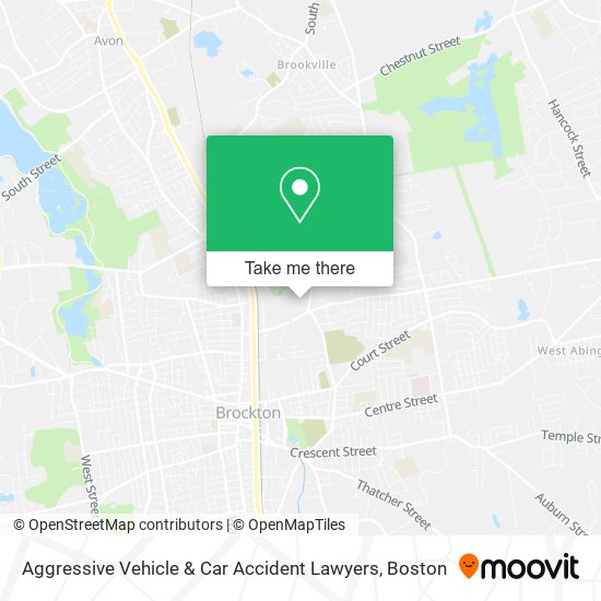 Aggressive Vehicle & Car Accident Lawyers map