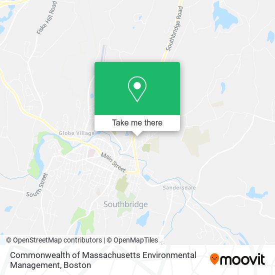 Commonwealth of Massachusetts Environmental Management map