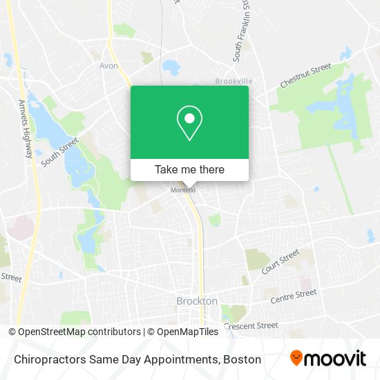 Chiropractors Same Day Appointments map