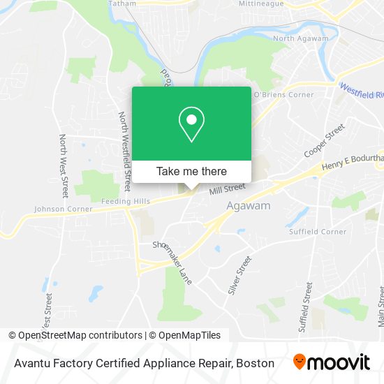 Avantu Factory Certified Appliance Repair map
