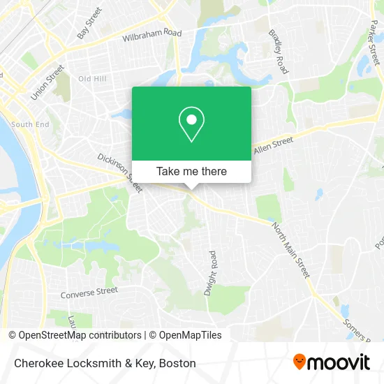 Cherokee Locksmith & Key map