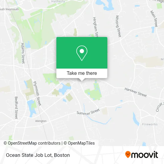 Ocean State Job Lot map