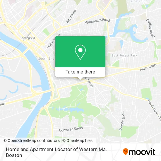 Home and Apartment Locator of Western Ma map