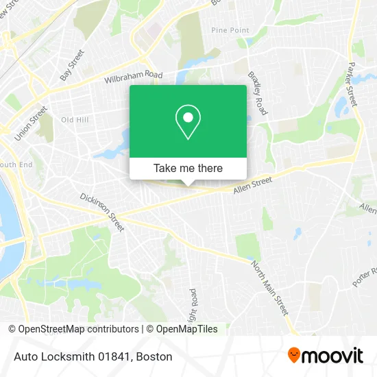 Auto Locksmith 01841 map