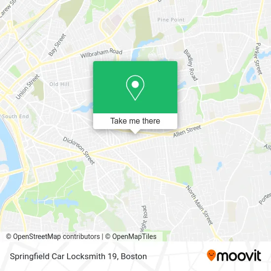 Springfield Car Locksmith 19 map