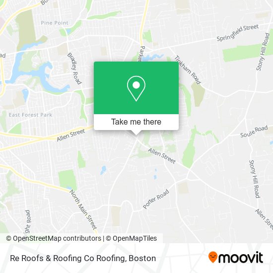 Re Roofs & Roofing Co Roofing map