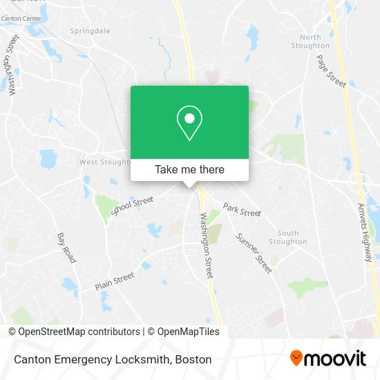 Canton Emergency Locksmith map