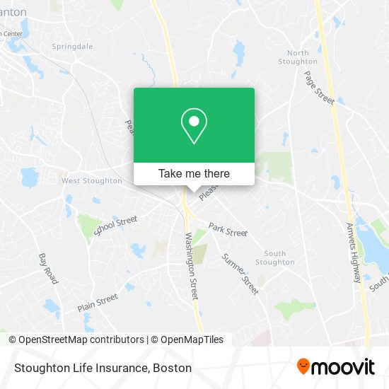 Stoughton Life Insurance map