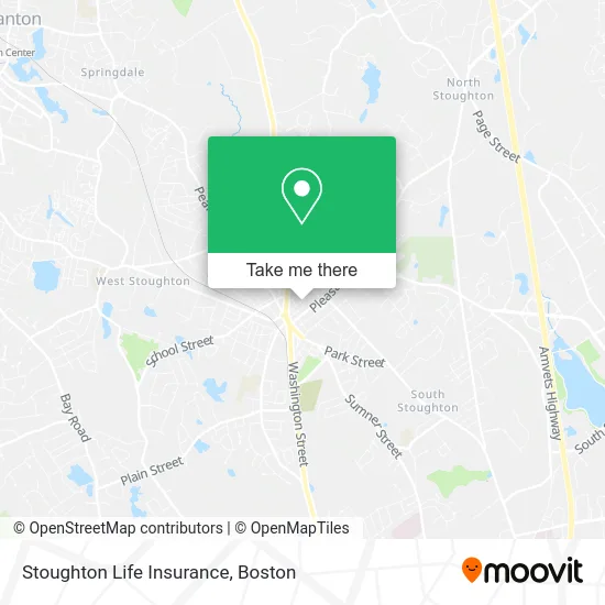 Stoughton Life Insurance map