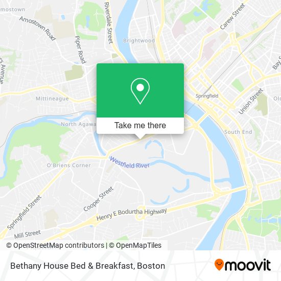 Bethany House Bed & Breakfast map