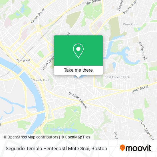 Mapa de Segundo Templo Pentecostl Mnte Snai