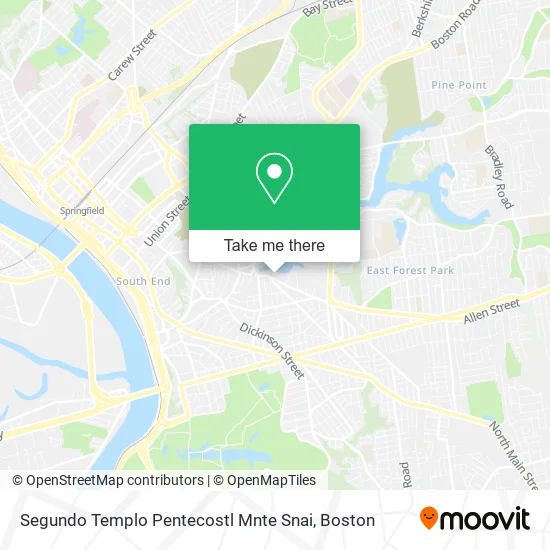 Segundo Templo Pentecostl Mnte Snai map